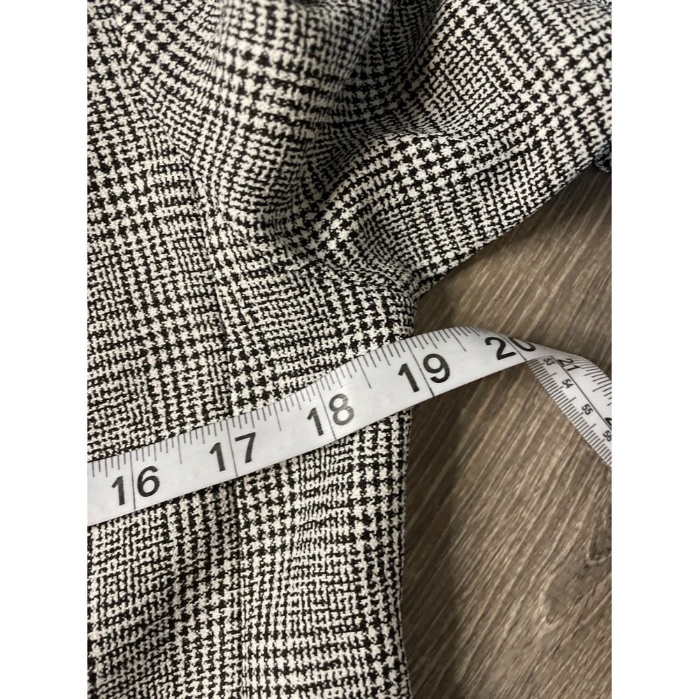 Perceptions Black White Checked Two Button Blazer… - image 6